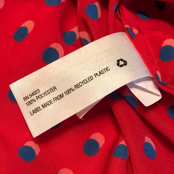 Gap Red, Blue, and Orange Polka Dot Blouse - Picture 8 of 8